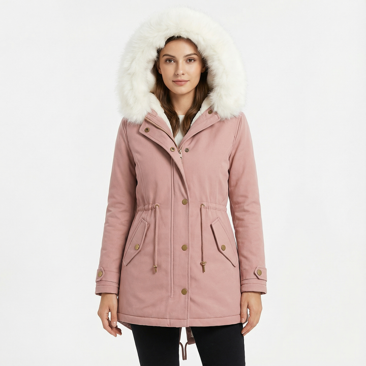 Women's Elegant Winter Coat Pink