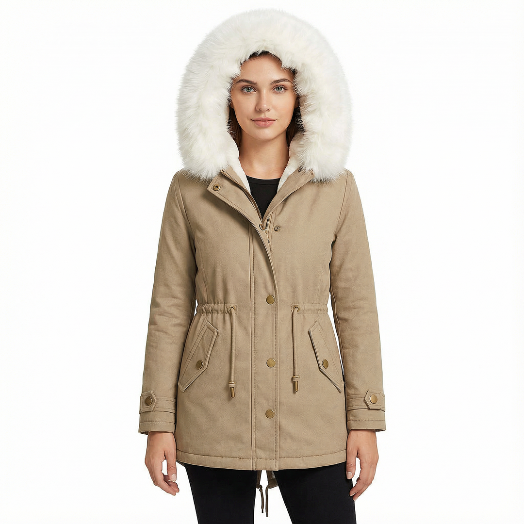 Women's Elegant Winter Coat Beige