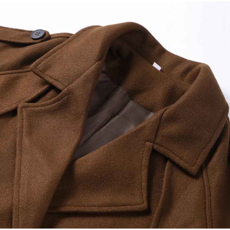 Women's Elegant Wool Coat for Autumn & Winter