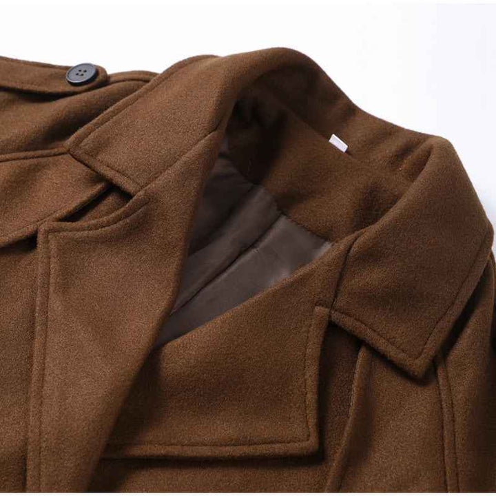 Women's Elegant Wool Coat for Autumn & Winter