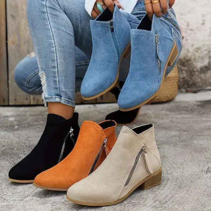 Women's Ergonomic Ankle Boots – Stylish Comfort and Support