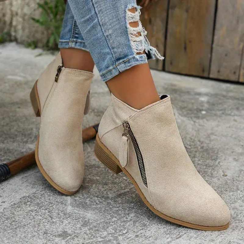 Women's Ergonomic Ankle Boots – Stylish Comfort and Support