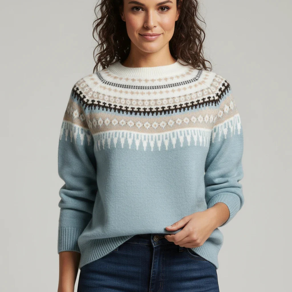 Women's Fair Isle Sweater Blue