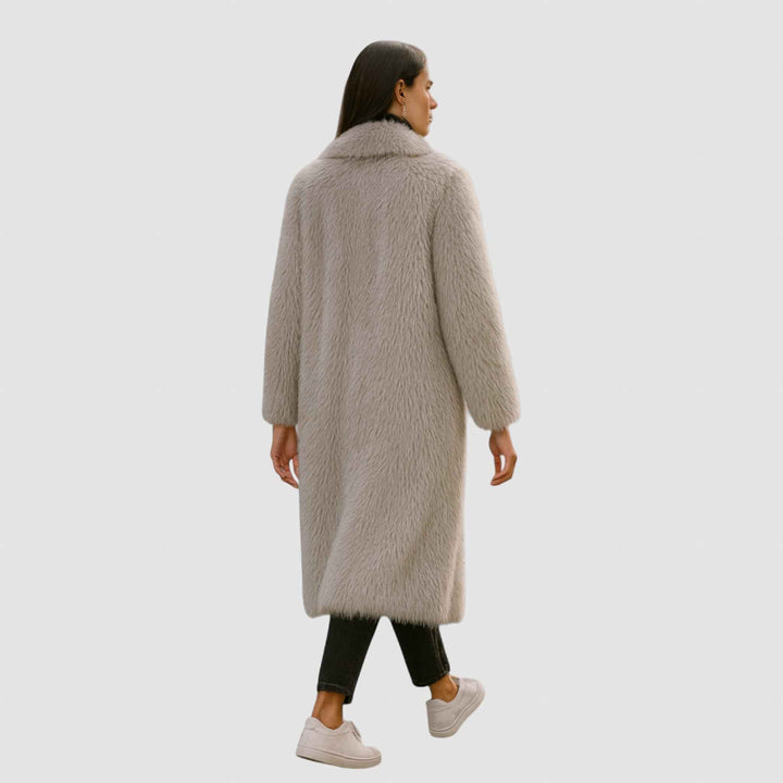 Women's Faux Fur Long Winter Coat - Stylish & Warm Outerwear
