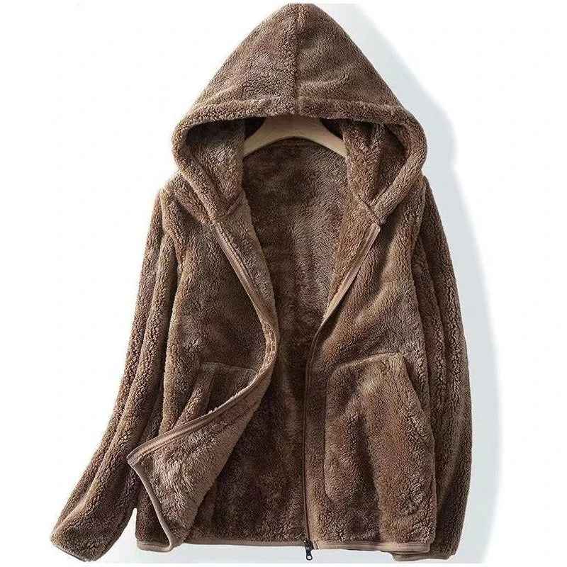 Women's Fleece Jacket - Cozy and Stylish Outerwear Brown