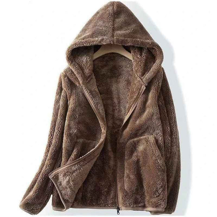 Women's Fleece Jacket - Cozy and Stylish Outerwear Brown