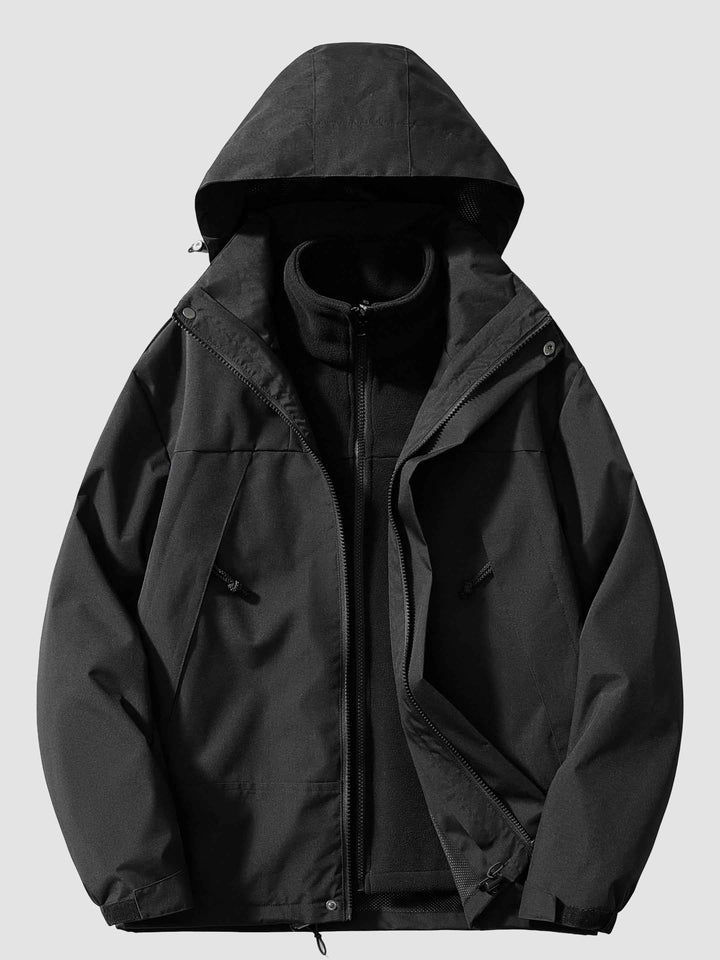 Women's Fleece-Lined Softshell Jacket for Winter Warmth Black