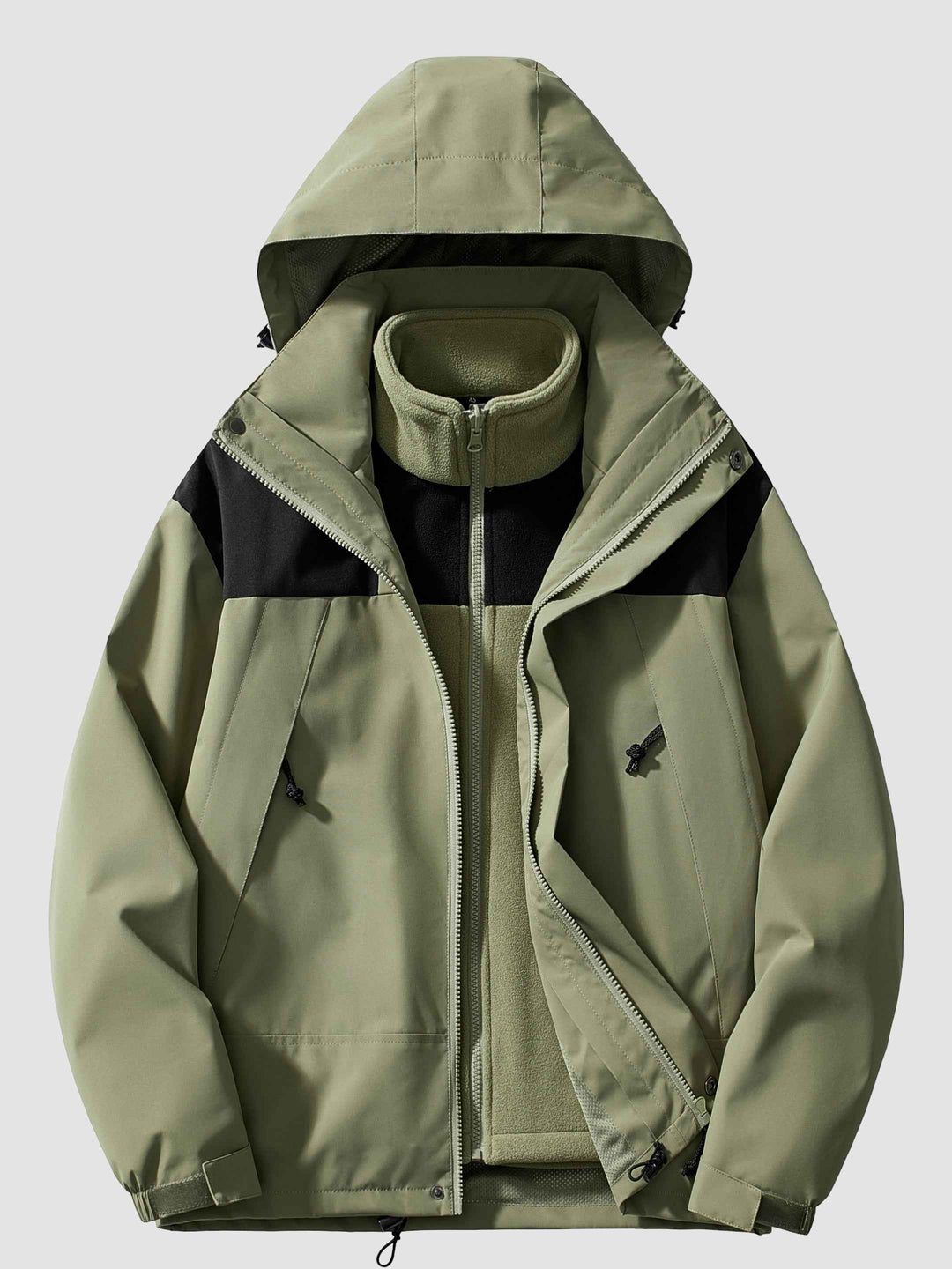 Women's Fleece-Lined Softshell Jacket for Winter Warmth Green