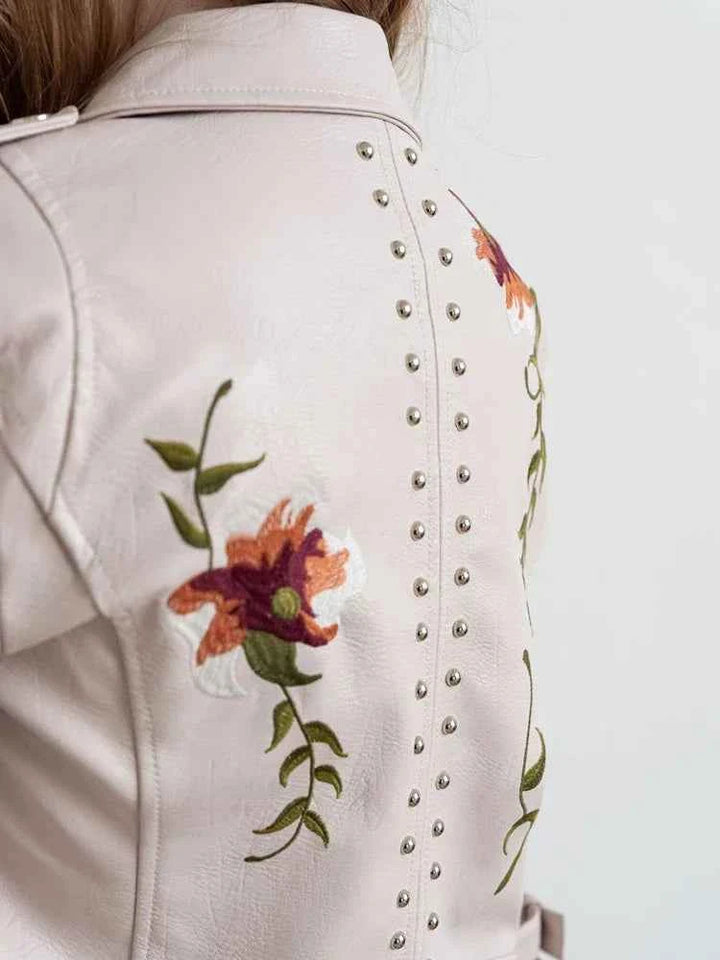 Women's Floral Moto Jacket