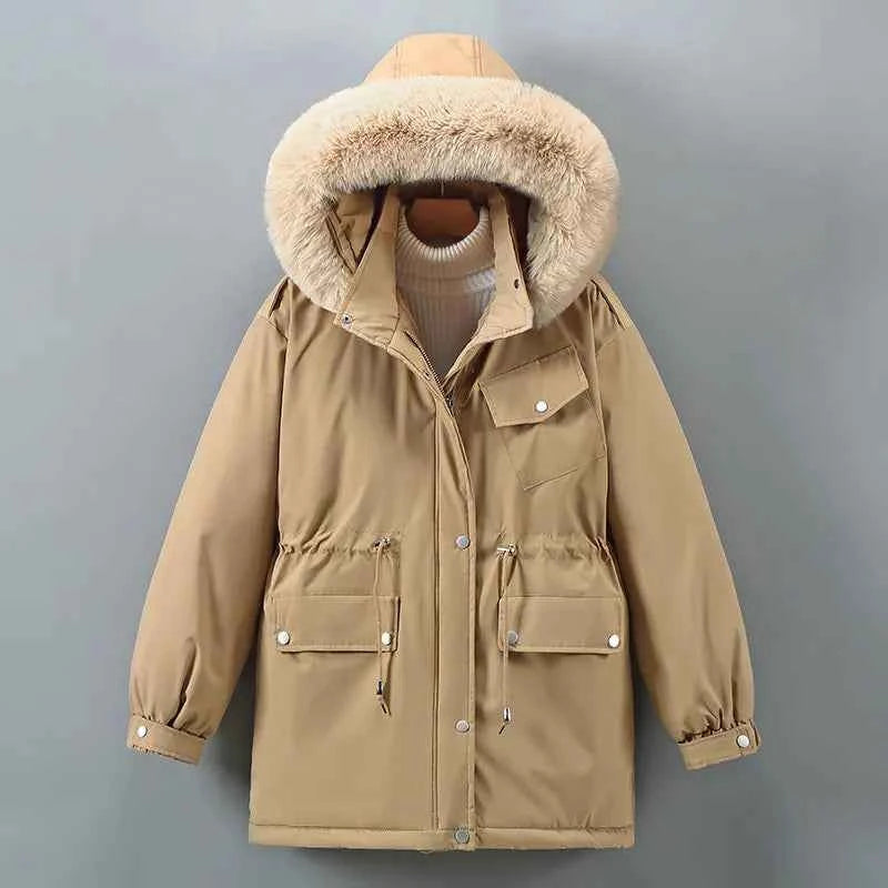 Women's Frosted Winter Coat Khaki
