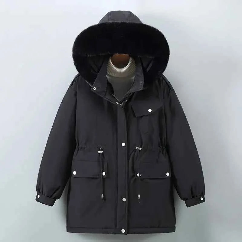 Women's Frosted Winter Coat Black