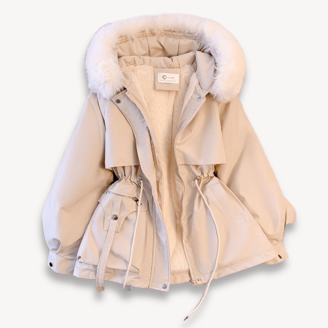 Women's Fur Hooded Parka Jacket | Warm Winter Outerwear