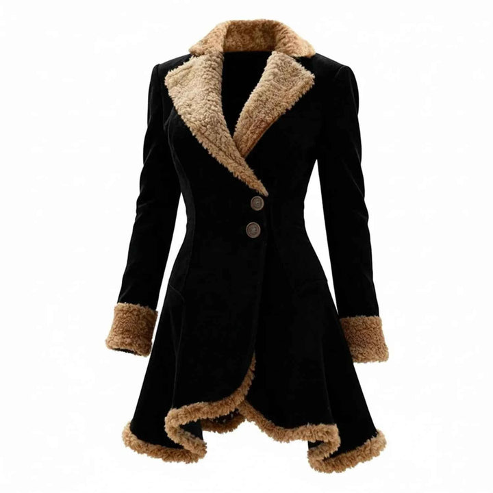 Women's Fur-Trim Winter Coat Black