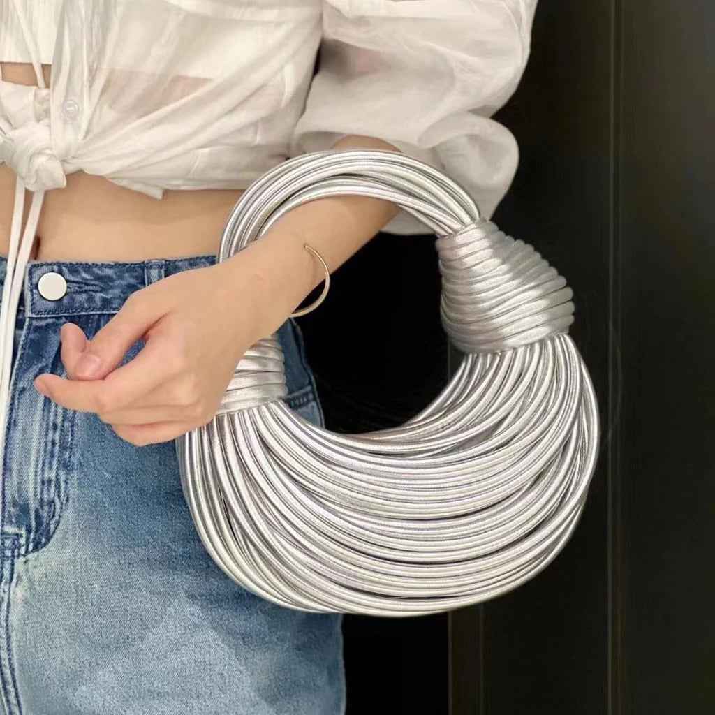 Women's Sculptural Knot Clutch Handbag | Statement Piece