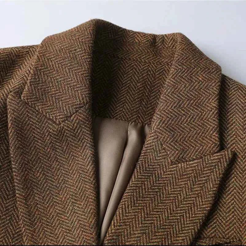 Women's Herringbone Jacket - Stylish and Versatile Outerwear