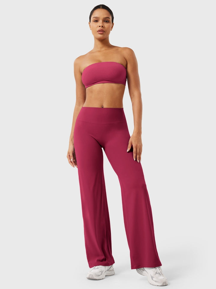Women's High Waist Flared Summer Pants