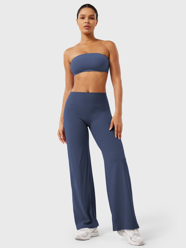 Women's High Waist Flared Summer Pants