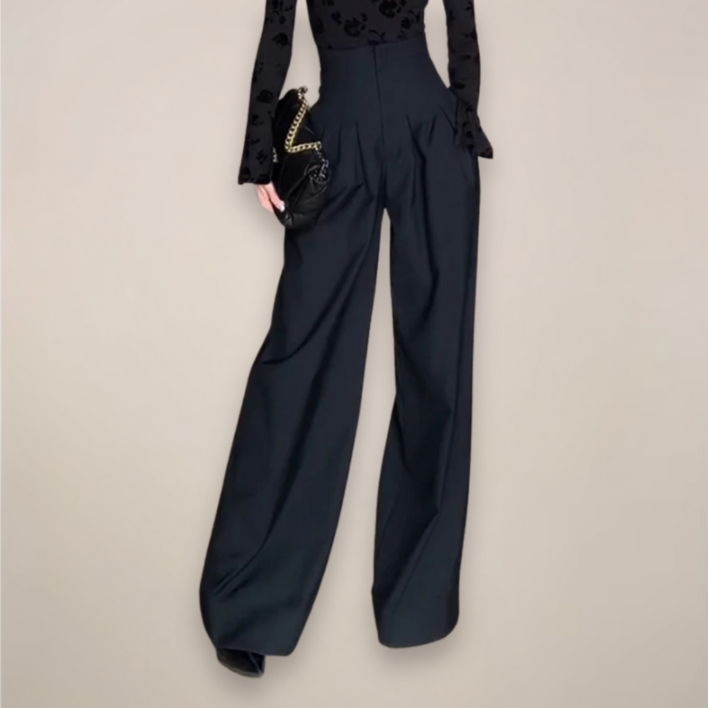 Women's High Waisted Wide Leg Trousers