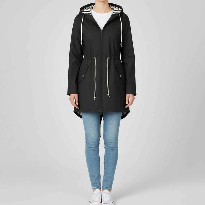 Women's Hooded Anorak Jacket Black