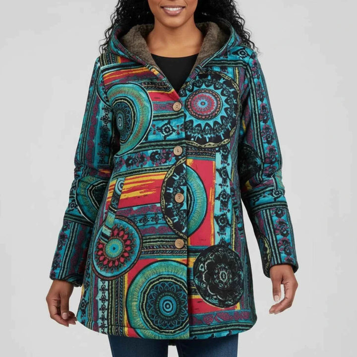 Women's Hooded Bohemian Winter Coat Jacket