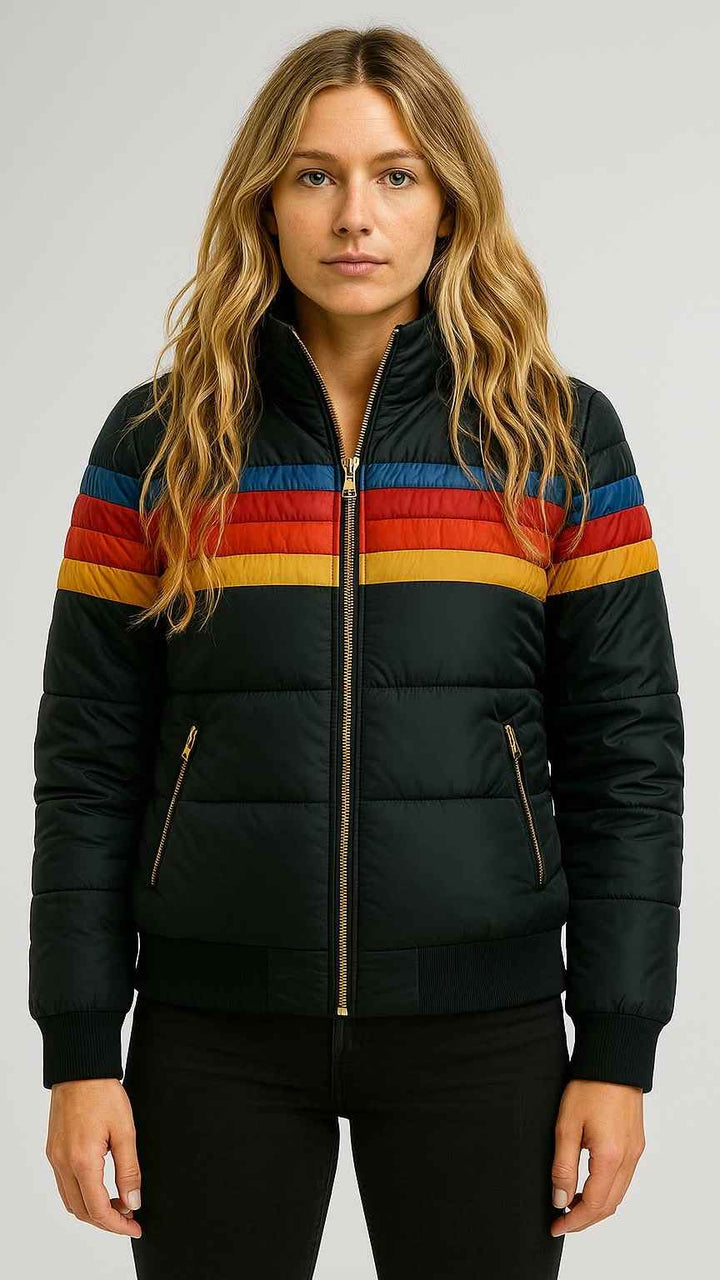Women's Hooded Winter Puffer Jacket - Warm & Stylish