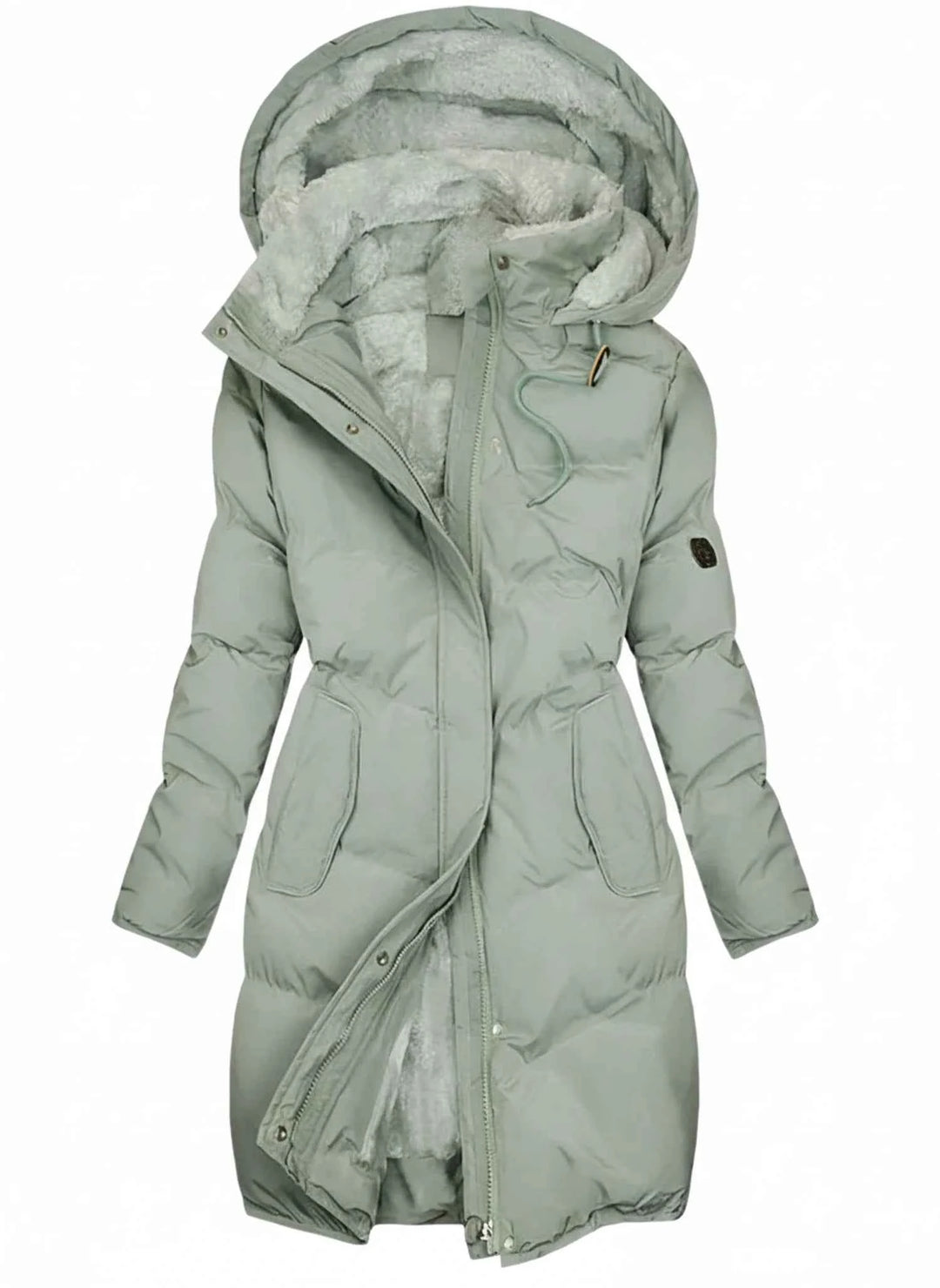 Women's Hooded Winter Puffer Jacket Green