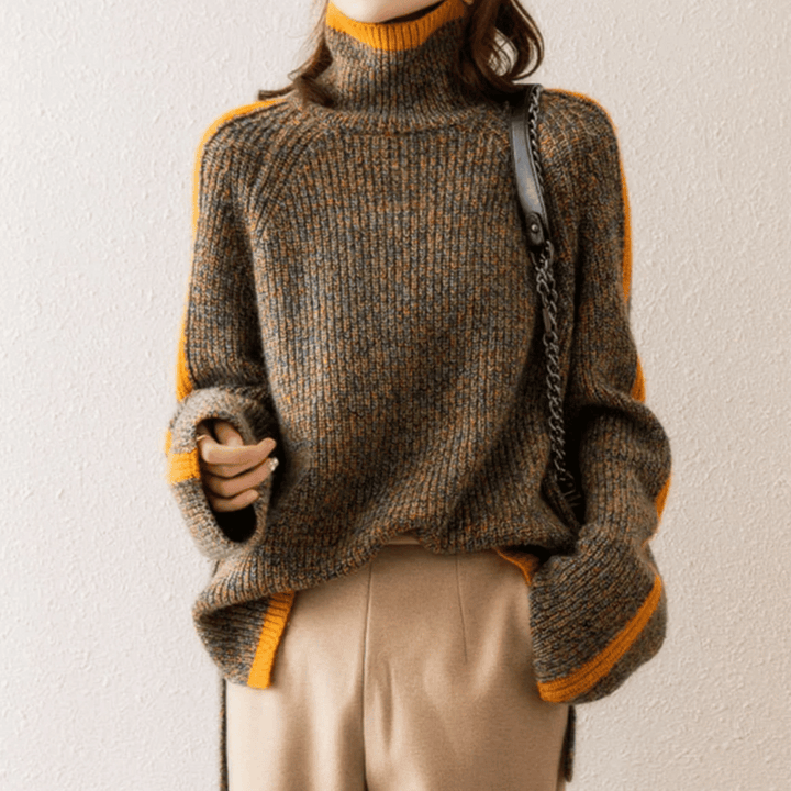 Womens Knitted Turtleneck Sweater