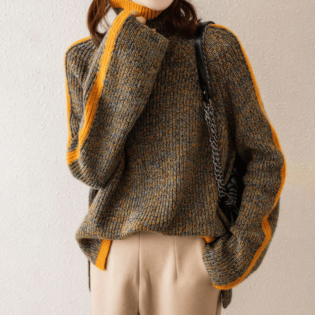 Womens Knitted Turtleneck Sweater