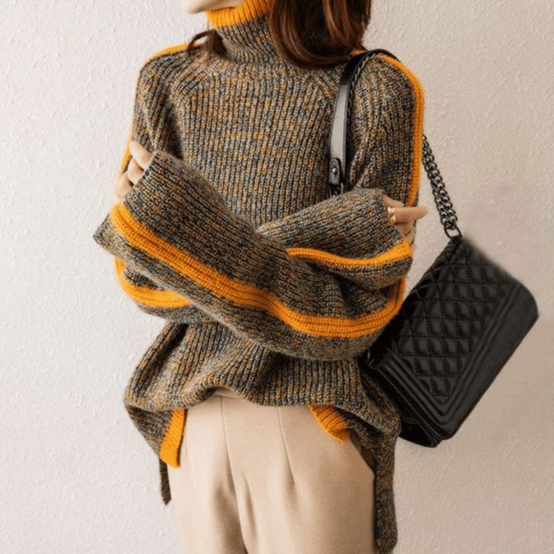 Womens Knitted Turtleneck Sweater XXXL