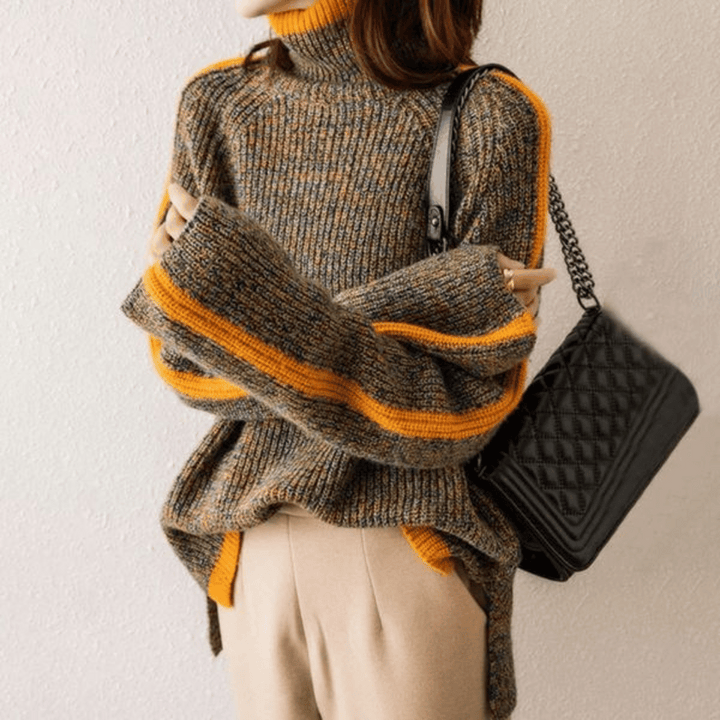 Womens Knitted Turtleneck Sweater XXXL