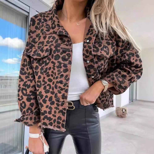 Women's Cropped Relaxed Fit Jacket Winter Essential Outerwear