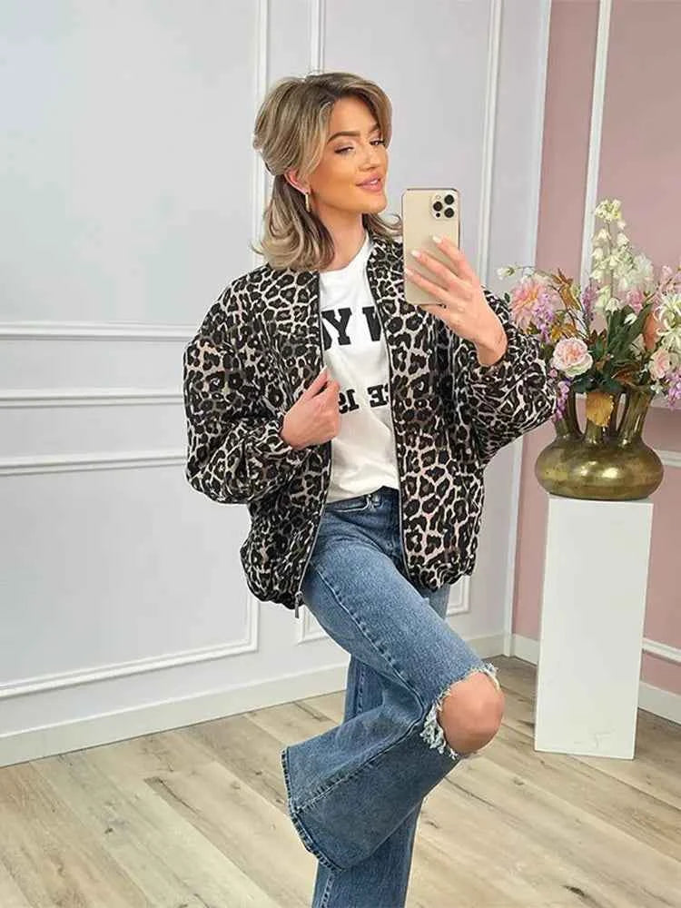 Womens Leopard Print Jacket