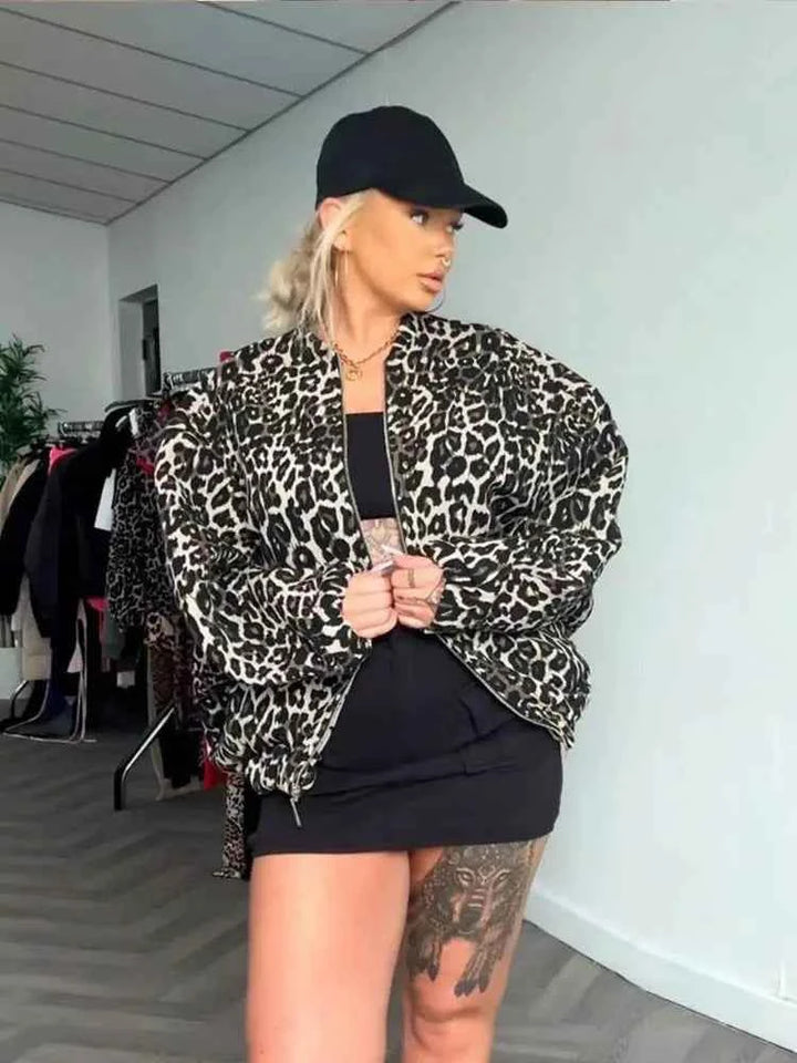 Womens Leopard Print Jacket