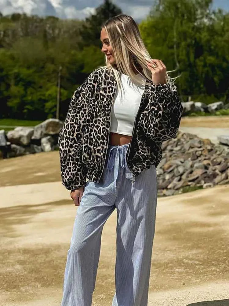 Womens Leopard Print Jacket