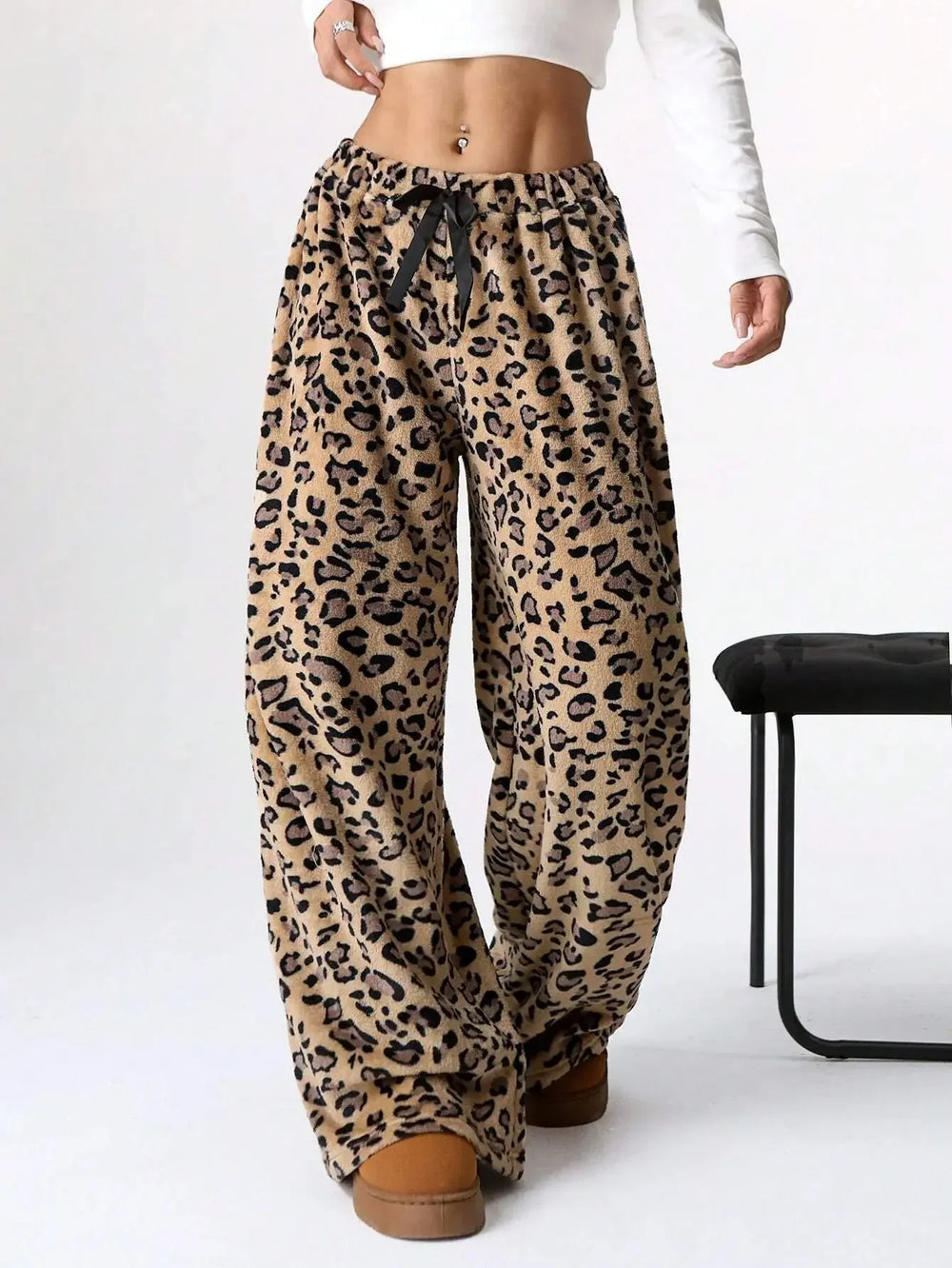 Women's Leopard Print Lounge Sweatpants
