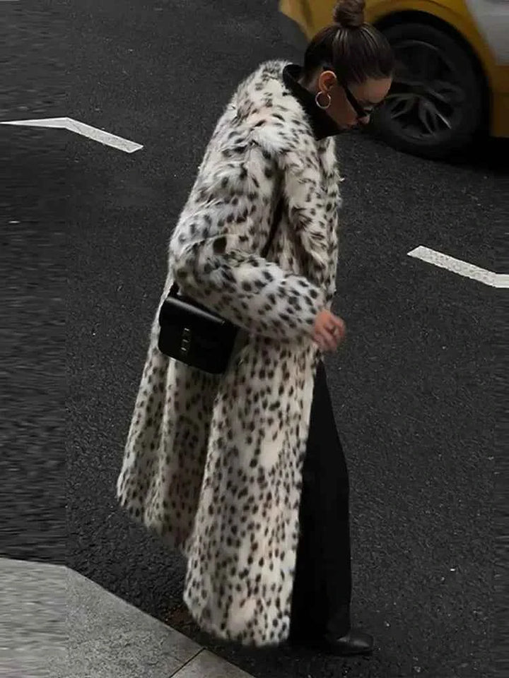Women's Leopard Print Trench Coat