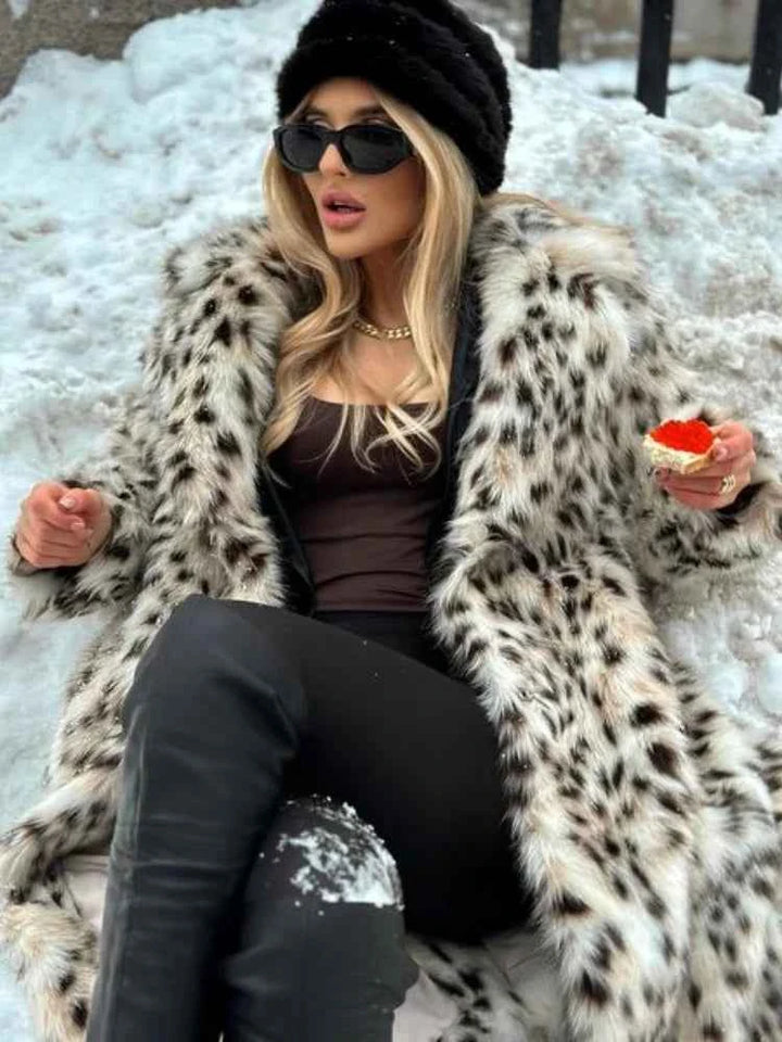 Women's Leopard Print Trench Coat