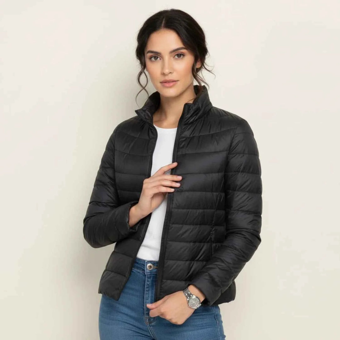 Women's Lightweight Puffer Jacket Black