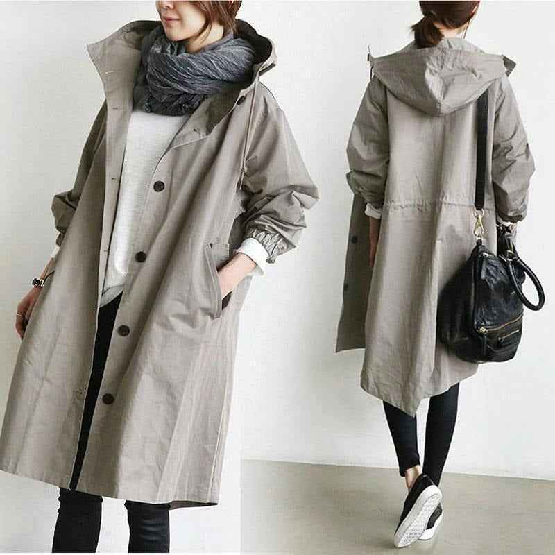 Women's Lightweight Water-Repellent Trenchcoat – Tailored Fit & Comfortable