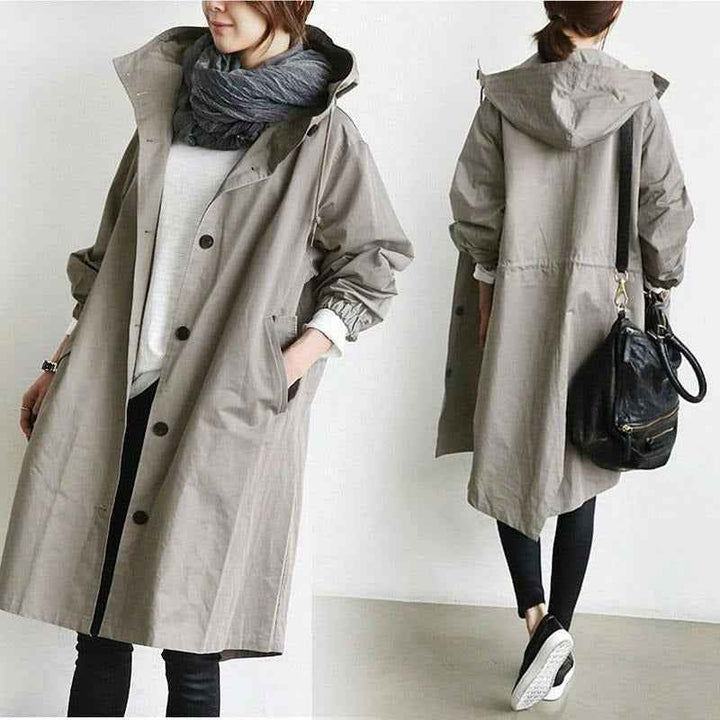 Women's Lightweight Water-Repellent Trenchcoat – Tailored Fit & Comfortable