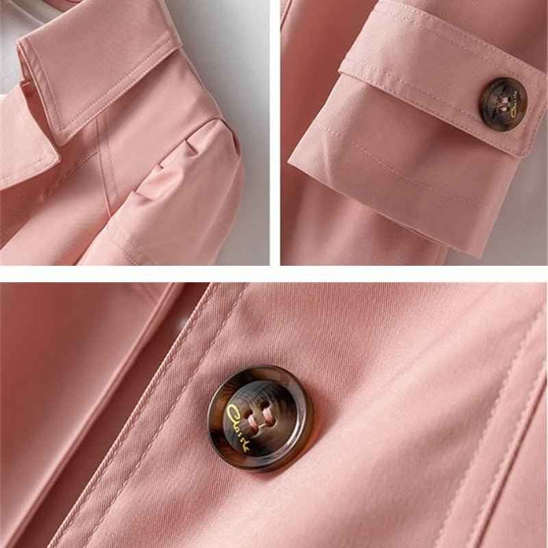 Women's Long Button-Up Trench Coat - Stylish & Versatile Outerwear