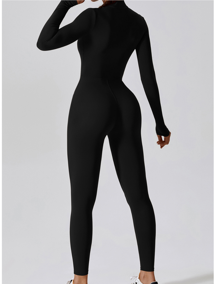 Women's Long Sleeve Shaping Yoga Fitness Jumpsuit