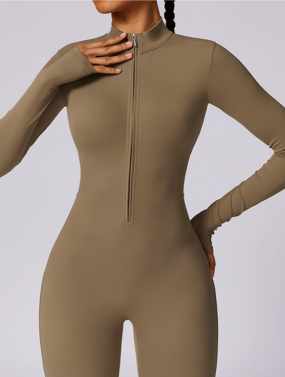 Women's Long Sleeve Shaping Yoga Fitness Jumpsuit
