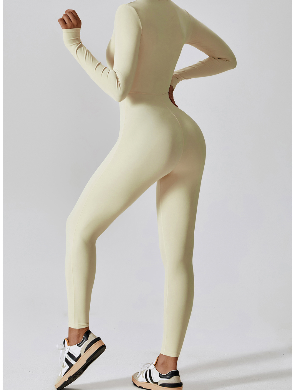 Women's Long Sleeve Shaping Yoga Fitness Jumpsuit