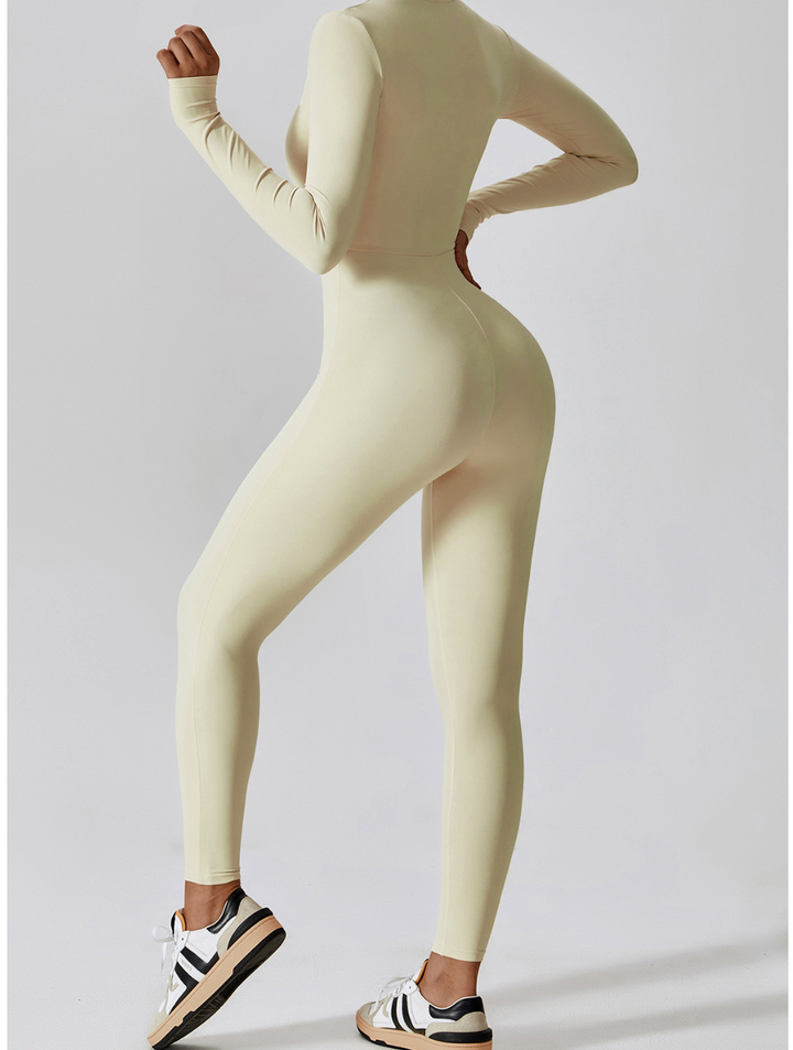 Women's Long Sleeve Shaping Yoga Fitness Jumpsuit