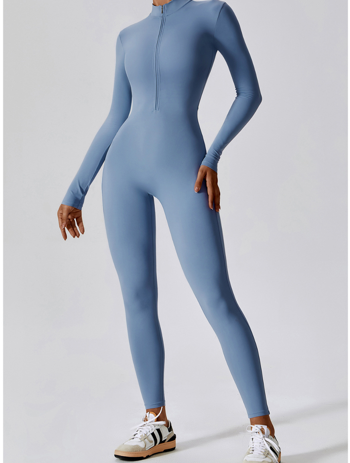 Women's Long Sleeve Shaping Yoga Fitness Jumpsuit