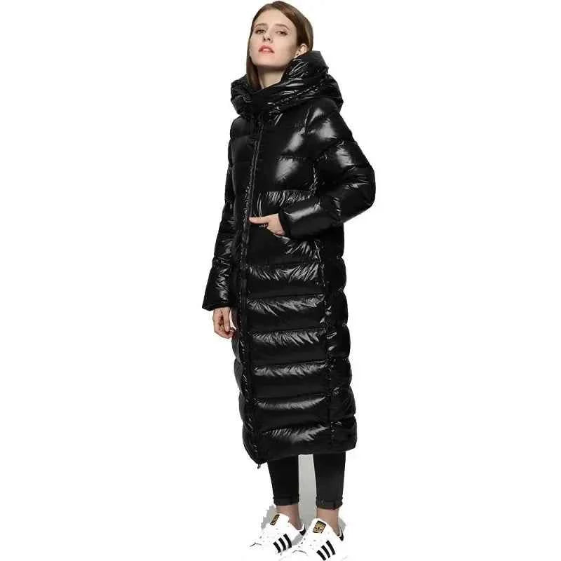 Women's Long Winter Puffer Coat - Warm & Stylish Outerwear