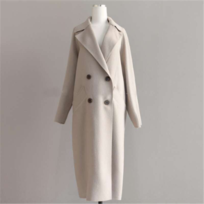 Women's Long Wool Winter Coat - Warm & Stylish Outerwear