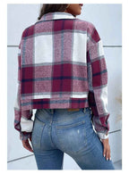Women's Polyester Cropped Jacket Winter Essential Outerwear