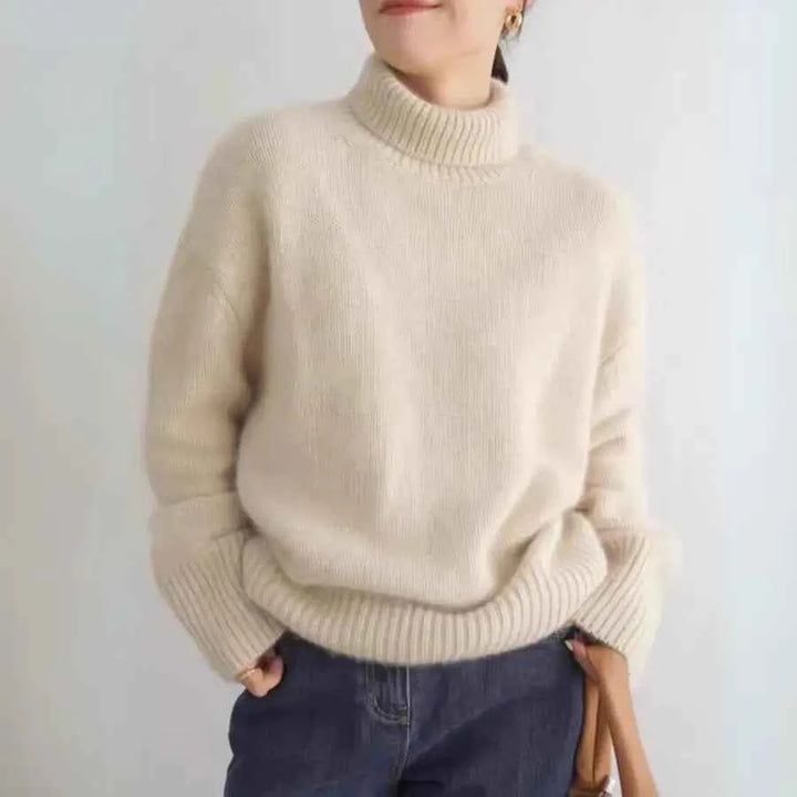 Women's Luxurious Cashmere Sweater Beige